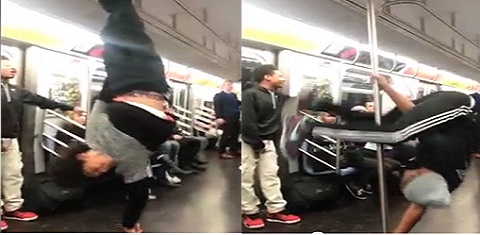 Pense em um metrô animado