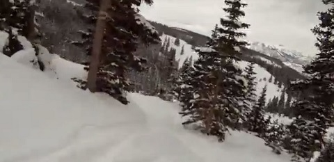 Quando um esquiador pega o atalho errado